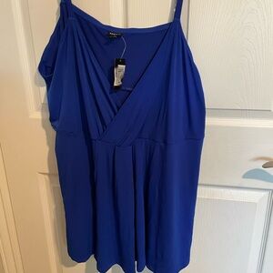 Torrid Bright Blue 6x Babydoll Top